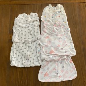 HALO Sleepsack Swaddle Adjustable Wearable Blanket bundle of 3, Small 3-6 Months